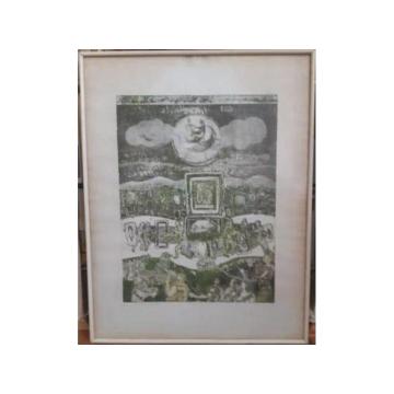 Akvatinta Skup svetova I, Vladan Micić Micke, 1977