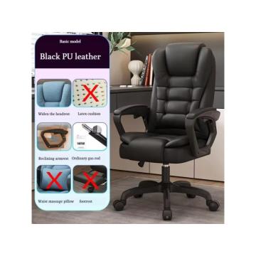 luksuzna kancelarijska kozna stolica Black