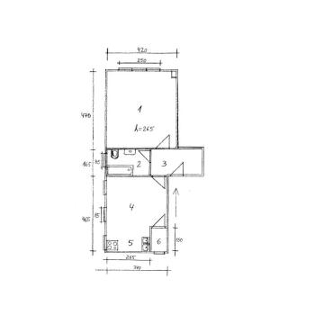 Useljiv, uknjižen, 1,5-soban stan 43 m2 