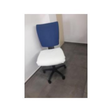 Plavo bela radna i kompijuterska stolica