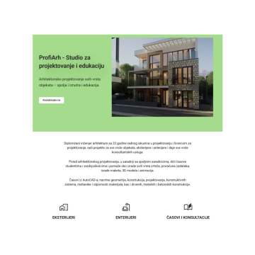 Projektovanje eksterijera i enterijera za ceo Balkan