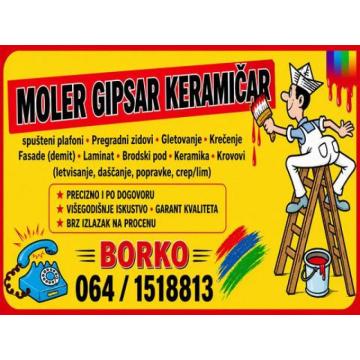 Moler Gipsar Keramičar Zrenjanin