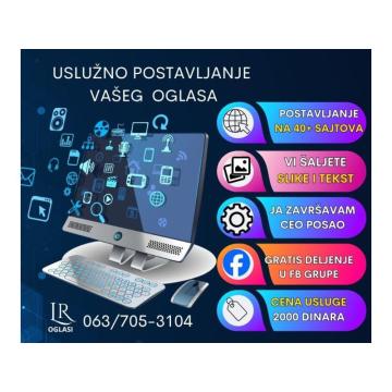 Uslužno postavljam vaš oglas